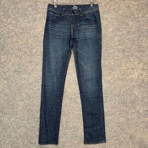 JNCO Jeans Womens 27 Skinny Low Rise Dark Blue‎ Denim Pants Y2k Streetwear Skate